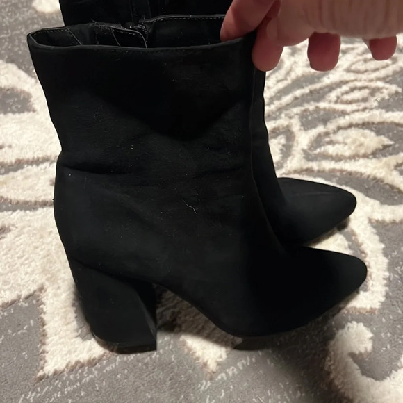 Kari blue boots. Suede like material. Worn one time. - Picture 2 of 5